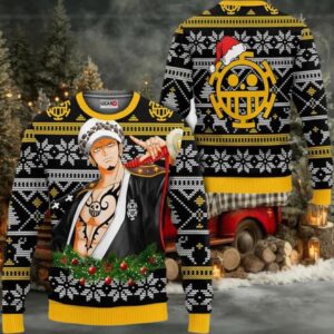 Trafalgar Law Wano Anime Xmas Gifts One Piece Ugly Christmas Sweater