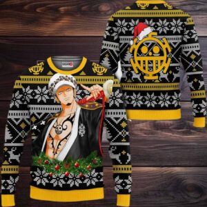 Trafalgar Law Wano Anime Xmas Gifts One Piece Ugly Christmas Sweater