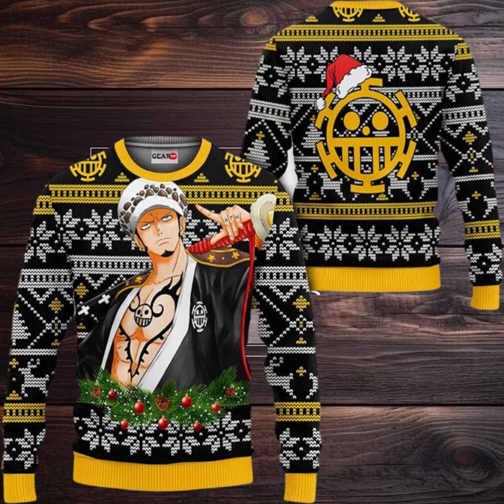 Trafalgar Law Wano Anime Xmas Gifts One Piece Ugly Christmas Sweater Trafalgar Law Wano Anime Xmas Gifts One Piece Ugly Christmas Sweater