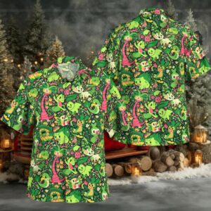 Tree Pokemon Green Hawaiian Shirt
