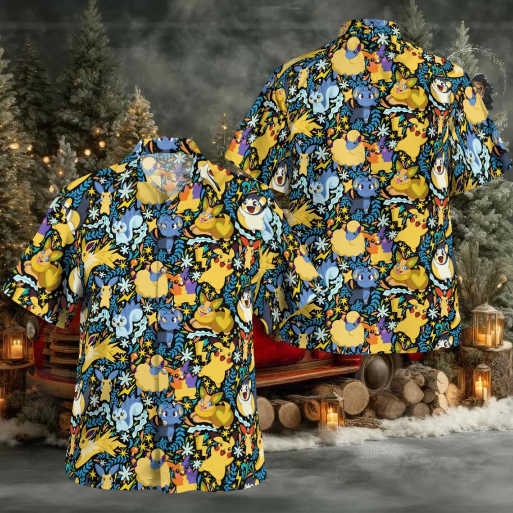 Tropical Electricity Pokemon Hawaiian Shirt