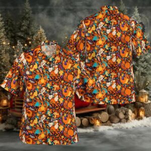 Tropical Fire Pokemon Hawaiian Shirt