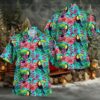 Tropical Flower and Flamingo Hawaiian Shirt Tropical Flower and Flamingo Hawaiian Shirt