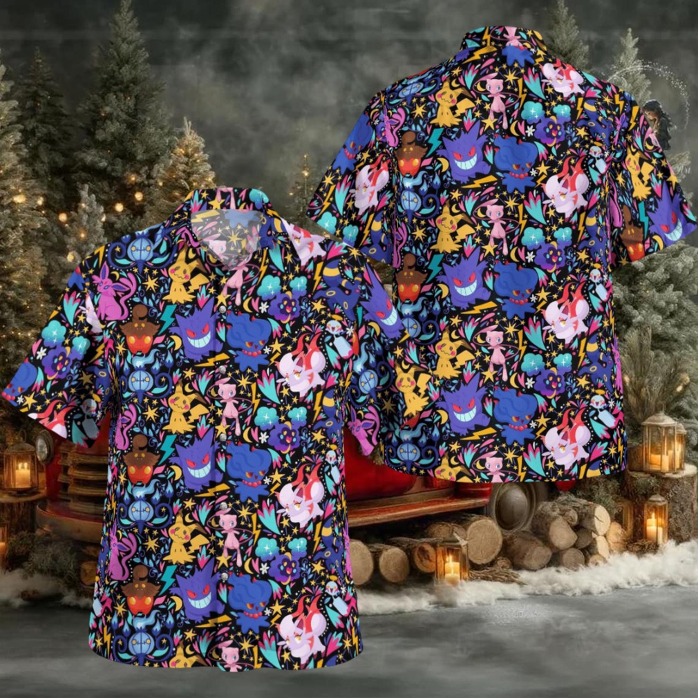 Tropical Ghost Pokemon Hawaiian Shirt Tropical Ghost Pokemon Hawaiian Shirt