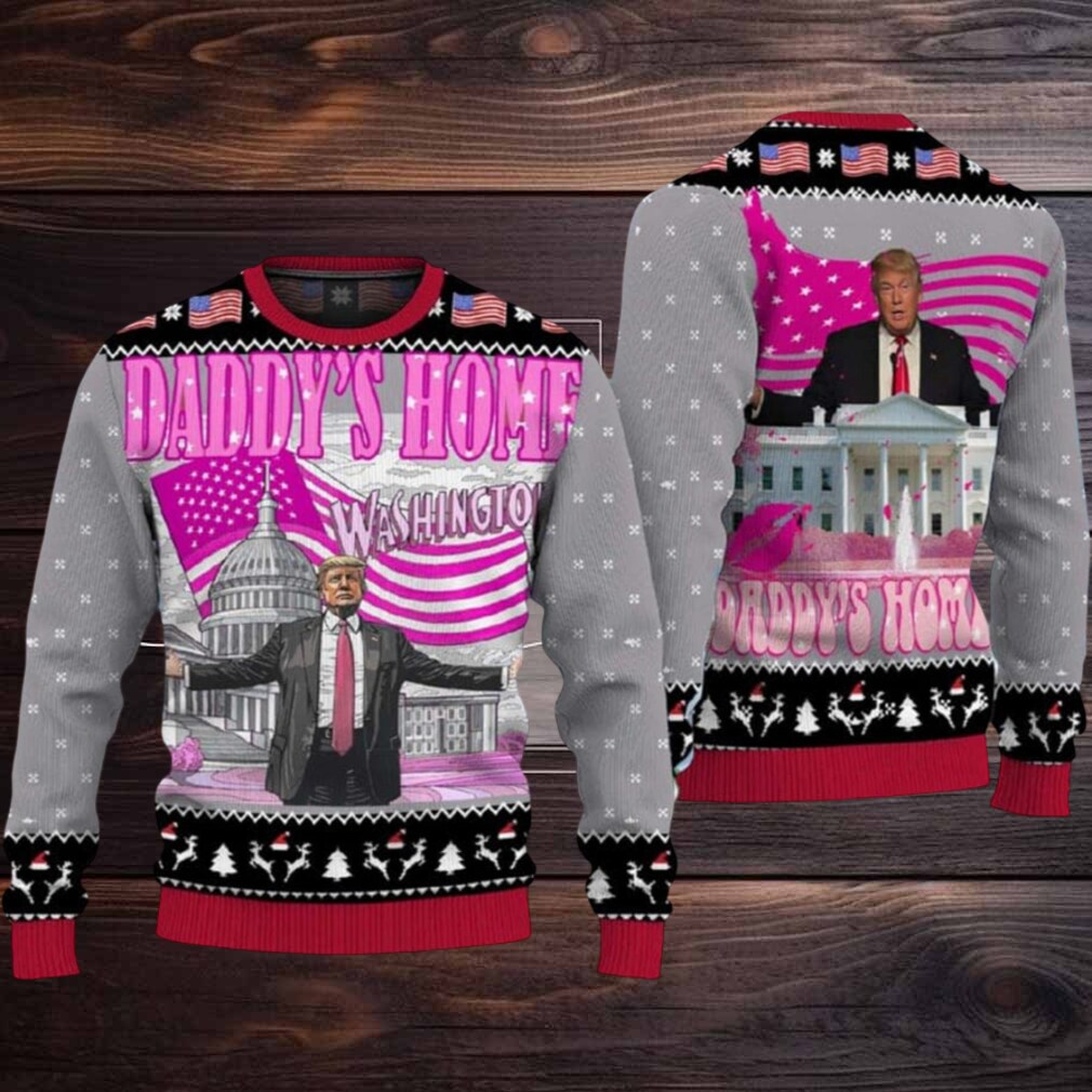 Trump Daddy’s Home Washington Ugly Christmas Sweater Trump Daddy’s Home Washington Ugly Christmas Sweater