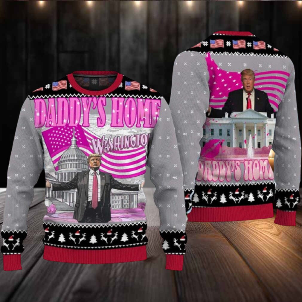 Trump Daddy’s Home Washington Ugly Christmas Sweater Trump Daddy’s Home Washington Ugly Christmas Sweater