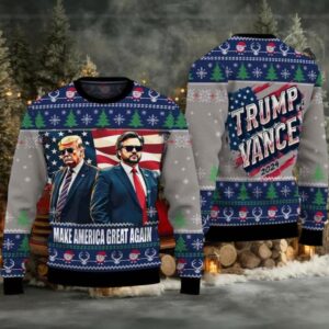 Trump Vance Make America Great Again 2024 Ugly Christmas Sweater