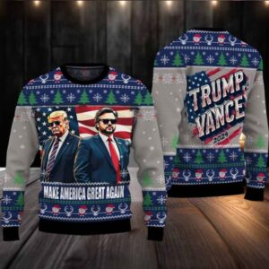 Trump Vance Make America Great Again 2024 Ugly Christmas Sweater