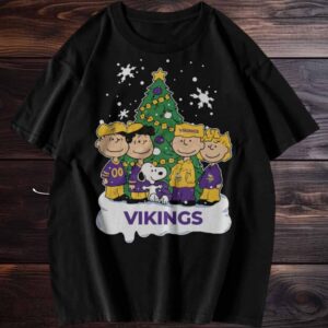 Snoopy The Peanuts Minnesota Vikings Christmas T Shirt