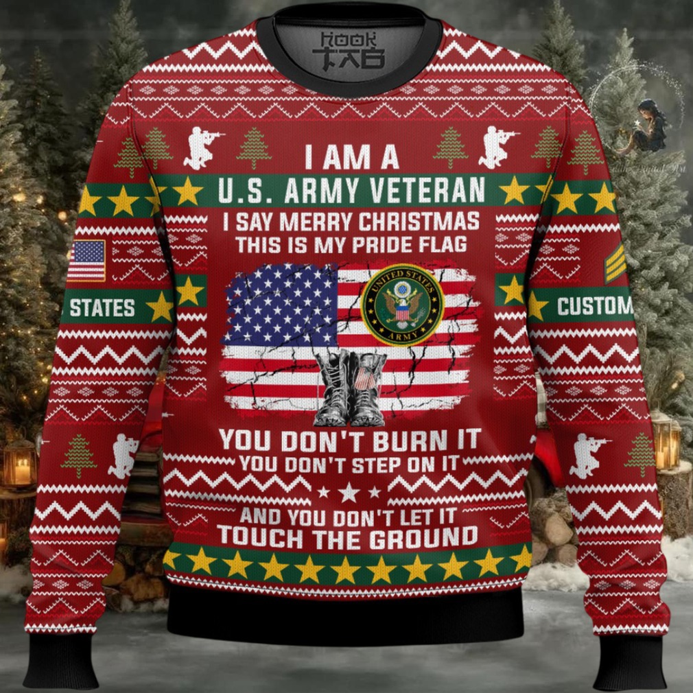 US Army This Is My Pride Flag – Custom Name And Rank Ugly Sweater US Army This Is My Pride Flag – Custom Name And Rank Ugly Sweater
