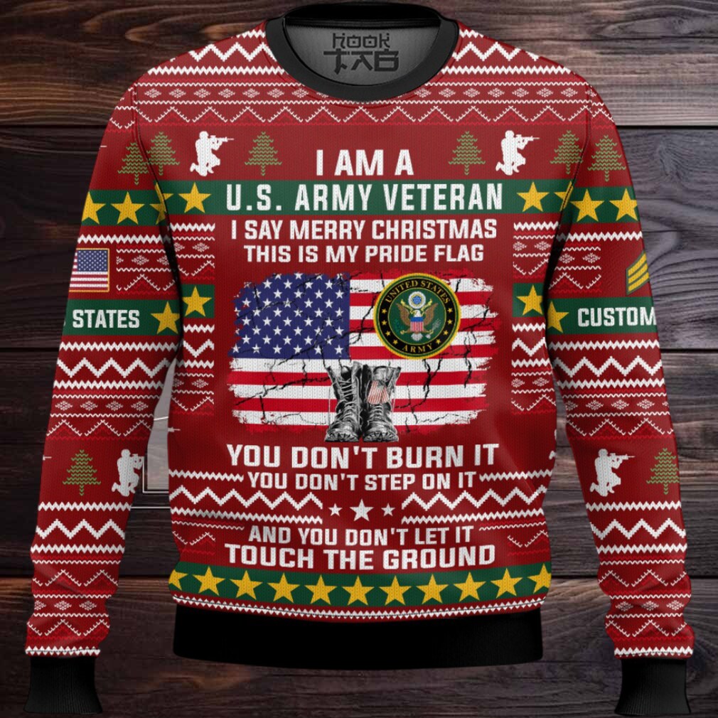 US Army This Is My Pride Flag – Custom Name And Rank Ugly Sweater US Army This Is My Pride Flag – Custom Name And Rank Ugly Sweater