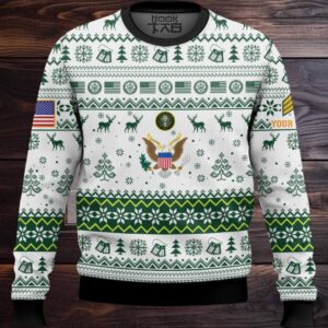 US Army This We’ll Defend – Custom Name And Rank Ugly Sweater