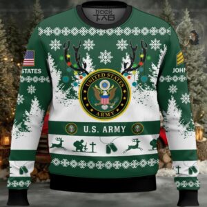 US Army You’ll Never Walk Alone – Custom Name and Rank Ugly Sweater US Army You’ll Never Walk Alone – Custom Name and Rank Ugly Sweater