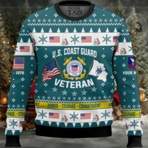 US Coast Guard I Served My Country And Damn Proud Of It – Custom Name, Rank And Years Of Service Ugly Sweater US Coast Guard I Served My Country And Damn Proud Of It – Custom Name, Rank And Years Of Service Ugly Sweater