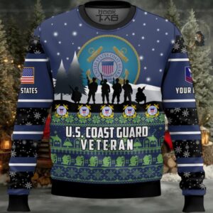 US Coast Guard I Walked The Walk – Custom Name And Rank Ugly Sweater US Coast Guard I Walked The Walk – Custom Name And Rank Ugly Sweater