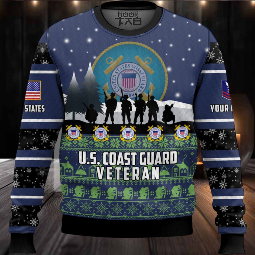 US Coast Guard I Walked The Walk – Custom Name And Rank Ugly Sweater US Coast Guard I Walked The Walk – Custom Name And Rank Ugly Sweater