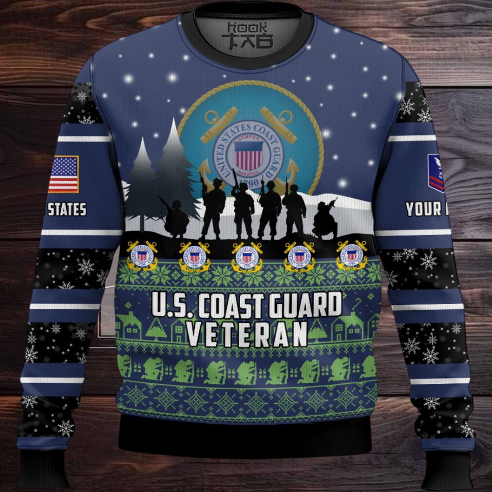 US Coast Guard I Walked The Walk – Custom Name And Rank Ugly Sweater US Coast Guard I Walked The Walk – Custom Name And Rank Ugly Sweater
