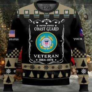 US Coast Guard Once I Took a Solemn Oath – Custom Name And Rank Ugly Sweater US Coast Guard Once I Took a Solemn Oath – Custom Name And Rank Ugly Sweater