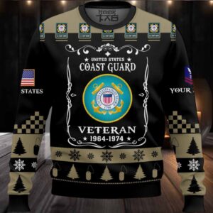 US Coast Guard Once I Took a Solemn Oath – Custom Name And Rank Ugly Sweater