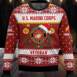 US Marine Corps Don’t Judge What You Don’t Understand – Custom Name And Rank Ugly Sweater