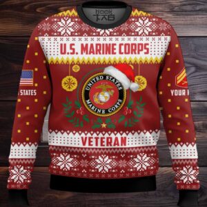 US Marine Corps Don’t Judge What You Don’t Understand – Custom Name And Rank Ugly Sweater
