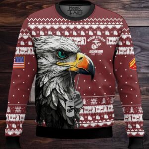 US Marine Corps Nobody Gives Me This Title I Earned It – Custom Name, Rank And Years Of Service Ugly Sweater