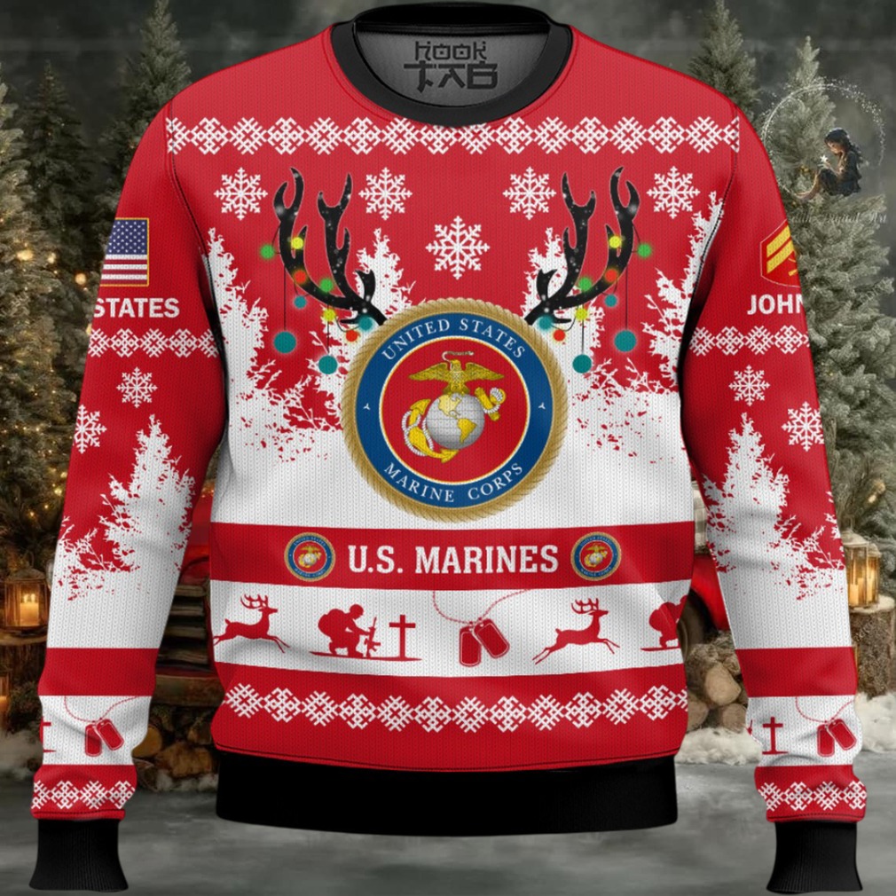 US Marine Corps You’ll Never Walk Alone – Custom Name and Rank Ugly Sweater US Marine Corps You’ll Never Walk Alone – Custom Name and Rank Ugly Sweater