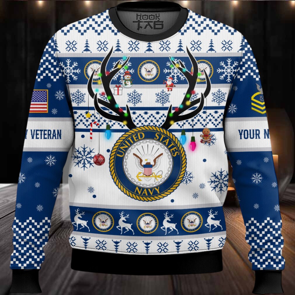 US Navy God Found The Strongest Men And Made Them Veteran – Custom Name And Rank Ugly Sweater US Navy God Found The Strongest Men And Made Them Veteran – Custom Name And Rank Ugly Sweater