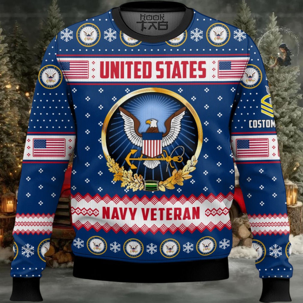 US Navy Merry Christmas Brothers And Sisters – Custom Name And Rank Ugly Sweater US Navy Merry Christmas Brothers And Sisters – Custom Name And Rank Ugly Sweater