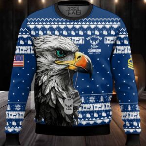 US Navy Nobody Gives Me This Title I Earned It – Custom Name, Rank And Years Of Service Ugly Sweater