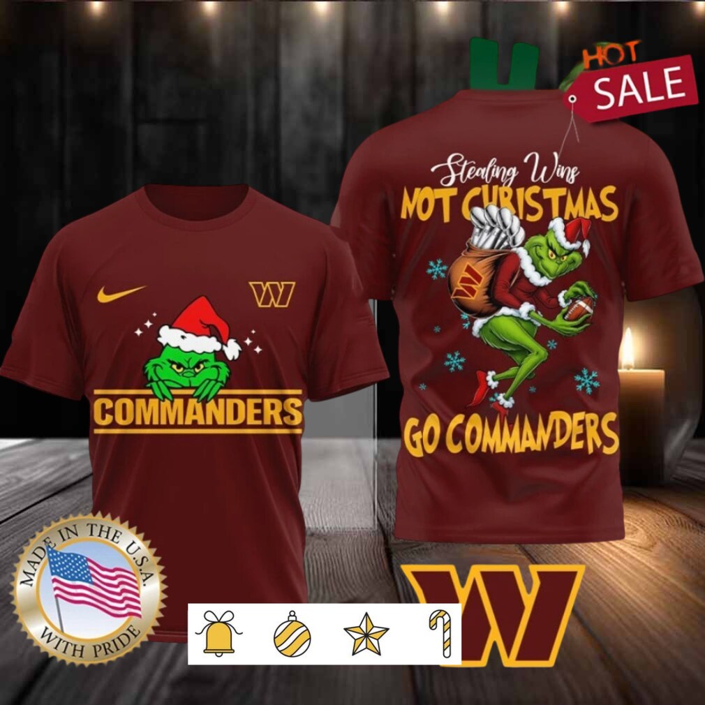 Washington Commanders NFL Grinch Dr. Seuss Stealing Wins Not Christmas Shirt Washington Commanders NFL Grinch Dr. Seuss Stealing Wins Not Christmas Shirt