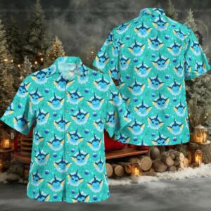 Vaporeon Pokemon Hawaiian Shirt