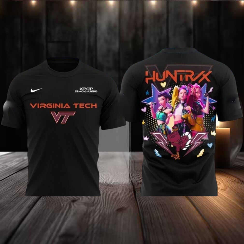 Virginia Tech x Kpop Demon Hunters 2025 Logo Two Sided Hoodie Shirt Virginia Tech x Kpop Demon Hunters 2025 Logo Two Sided Hoodie Shirt