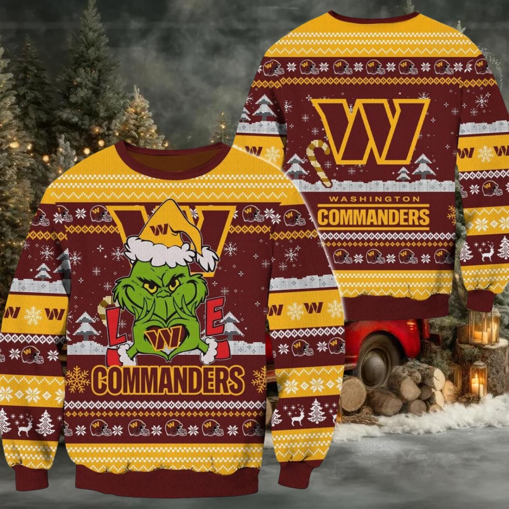 Washington Commanders NFL Grinch Football Limited Ugly Christmas Sweater Washington Commanders NFL Grinch Football Limited Ugly Christmas Sweater