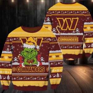 Washington Commanders NFL Grinch Football Limited Ugly Christmas Sweater