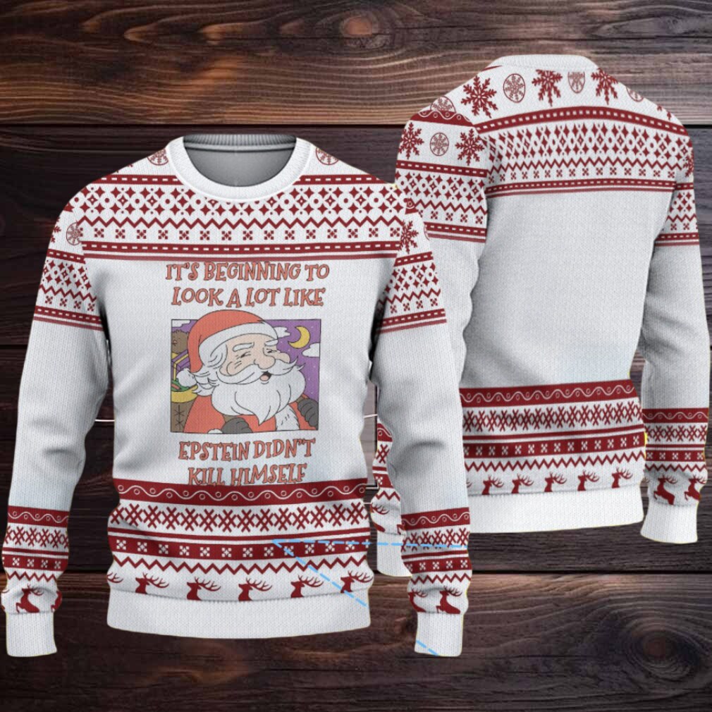 White & Burgundy Reindeer Knit “It’s Beginning to Look a Lot Like Epstein Didn’t Kill Himself” Ugly Christmas Sweater White & Burgundy Reindeer Knit “It’s Beginning to Look a Lot Like Epstein Didn’t Kill Himself” Ugly Christmas Sweater