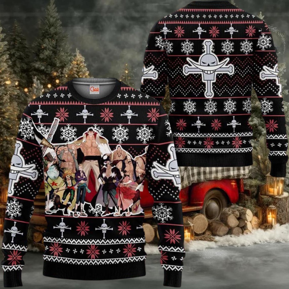 Whitebeard Pirates Anime Xmas Gifts One Piece Ugly Christmas Sweater Whitebeard Pirates Anime Xmas Gifts One Piece Ugly Christmas Sweater