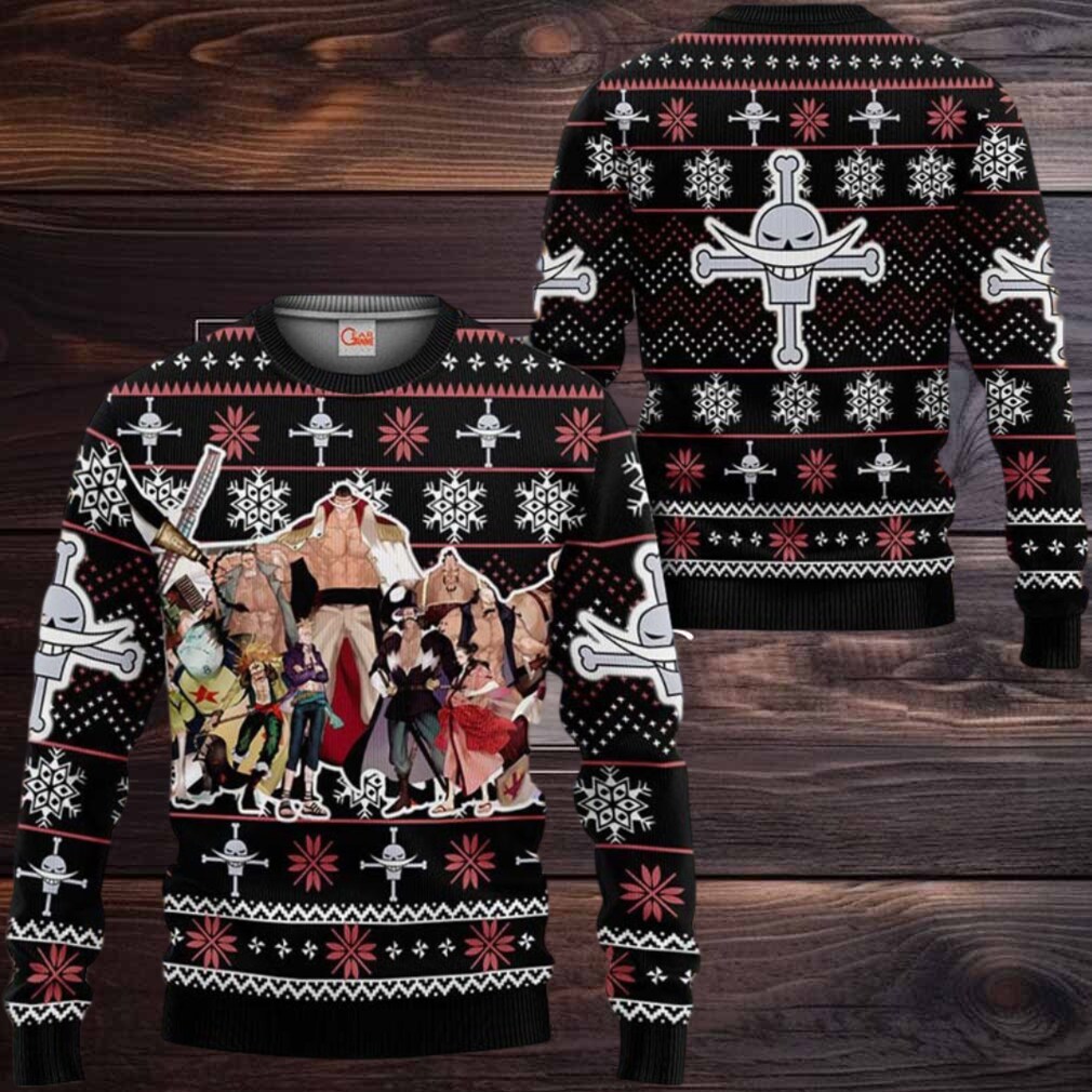 Whitebeard Pirates Anime Xmas Gifts One Piece Ugly Christmas Sweater Whitebeard Pirates Anime Xmas Gifts One Piece Ugly Christmas Sweater