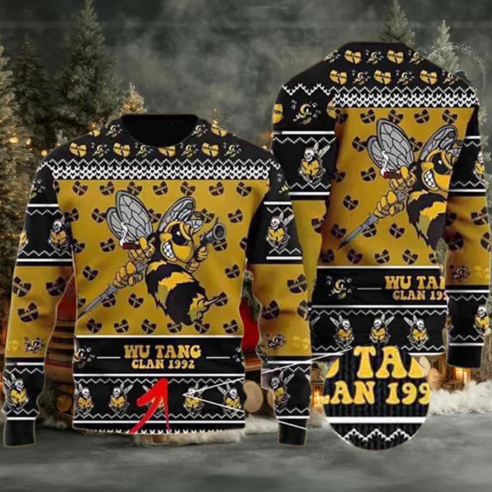 Wu Tang Clan Killer Bee Custom Ugly Christmas Sweater Wu Tang Clan Killer Bee Custom Ugly Christmas Sweater