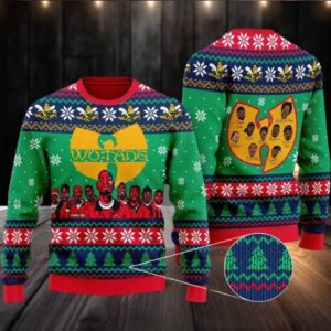 Wu tang Clan All Over Printed Ugly Christmas Member 36 Cream