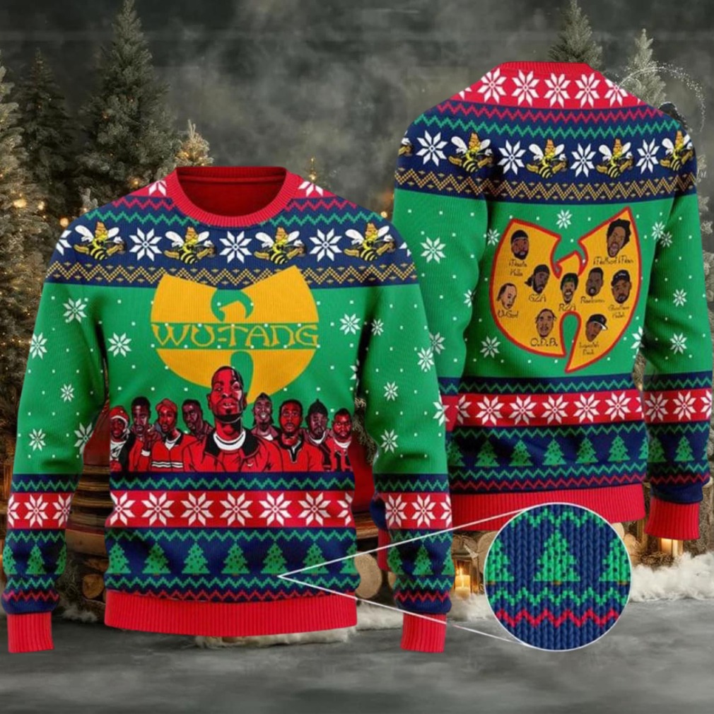 Wu tang Clan All Over Printed Ugly Christmas Member 36 Cream Wu tang Clan All Over Printed Ugly Christmas Member 36 Cream
