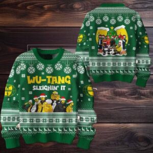 Wu tang Clan Logo Ugly Christmas Sweater