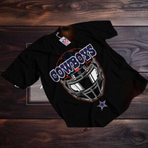 Dallas Cowboys Helmet and Wordmark T Shirt
