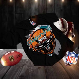Miami Dolphins Throwback Helmet Flea Market Tee