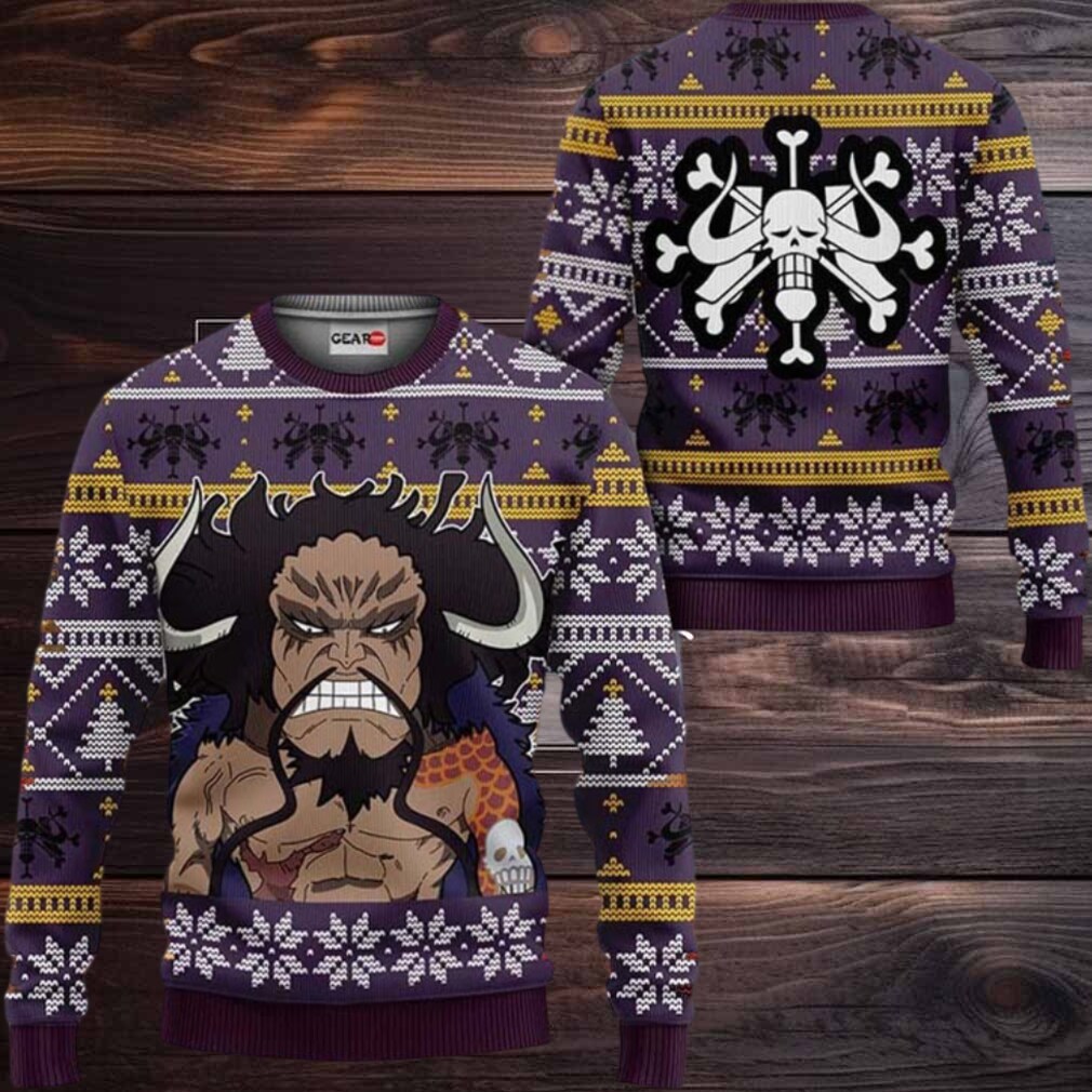 Yonko Kaido Anime Xmas Gifts One Piece Ugly Christmas Sweater Yonko Kaido Anime Xmas Gifts One Piece Ugly Christmas Sweater
