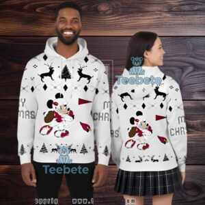 Arizona Cardinals Disney Mickey Player Ugly 3D Hoodie Youth