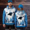 Carolina Panthers Charlie Brown Snoopy Football 3D Ugly Pullover Hoodie Carolina Panthers Charlie Brown Snoopy Football 3D Ugly Pullover Hoodie