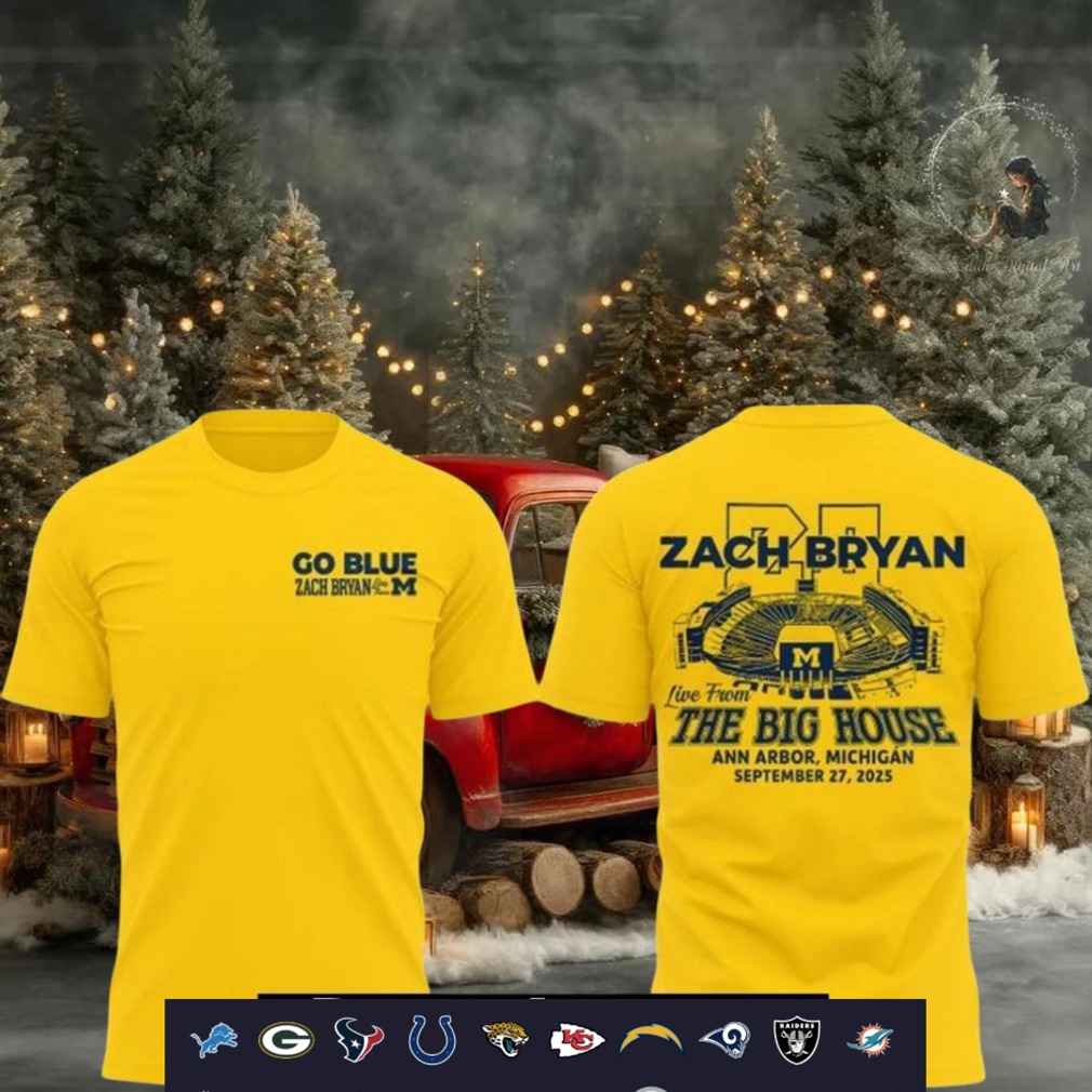 Zach Bryan x Michigan Wolverines Tour “The Big House” 2025 shirt Zach Bryan x Michigan Wolverines Tour “The Big House” 2025 shirt