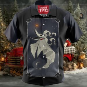 Zero Hawaiian Shirt, The Nightmare Before Christmas Hawaiian Shirt, Halloween Hawaiian Shirt