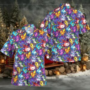 Evolution Pokemon Hawaiian Shirt